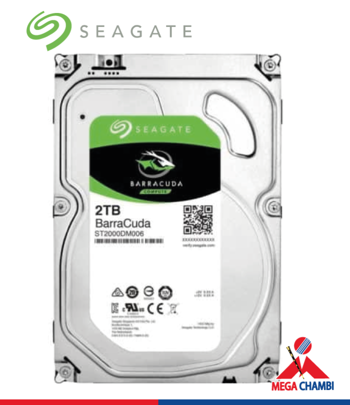 DISCO DURO SEAGATE P/PC 2TB BARRACUDA 64MB 7200RPM