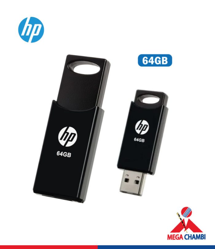 MEMORIA USB HP 64GB V212W RETRACTIL NEGRO 2.0