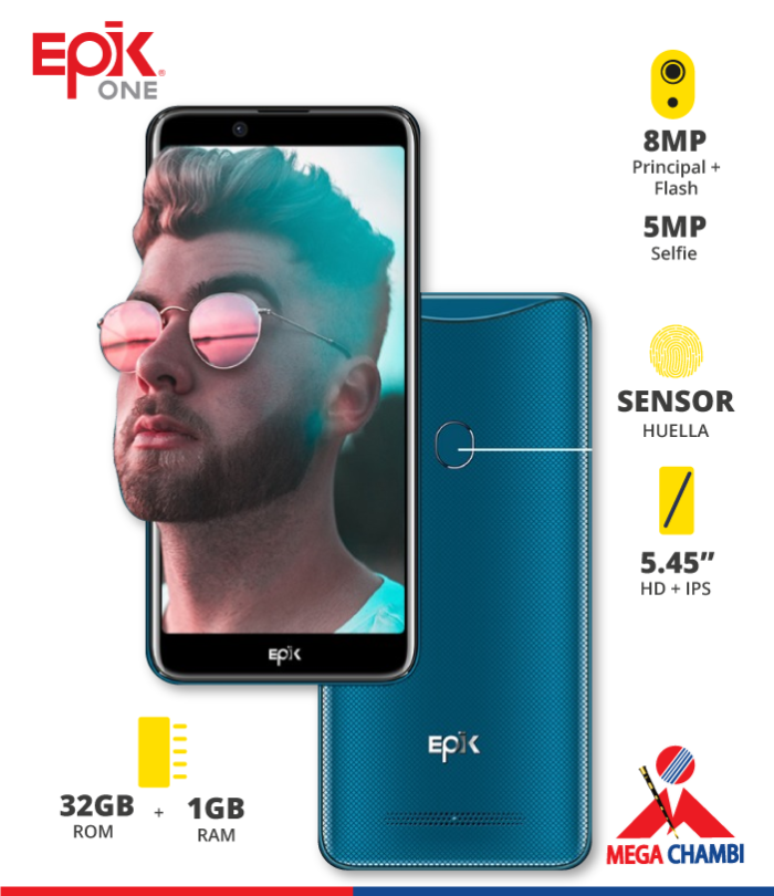 CELULAR EPIK EXCALIBUR X547 5.45" 3G 2SIM COLOR AZUL