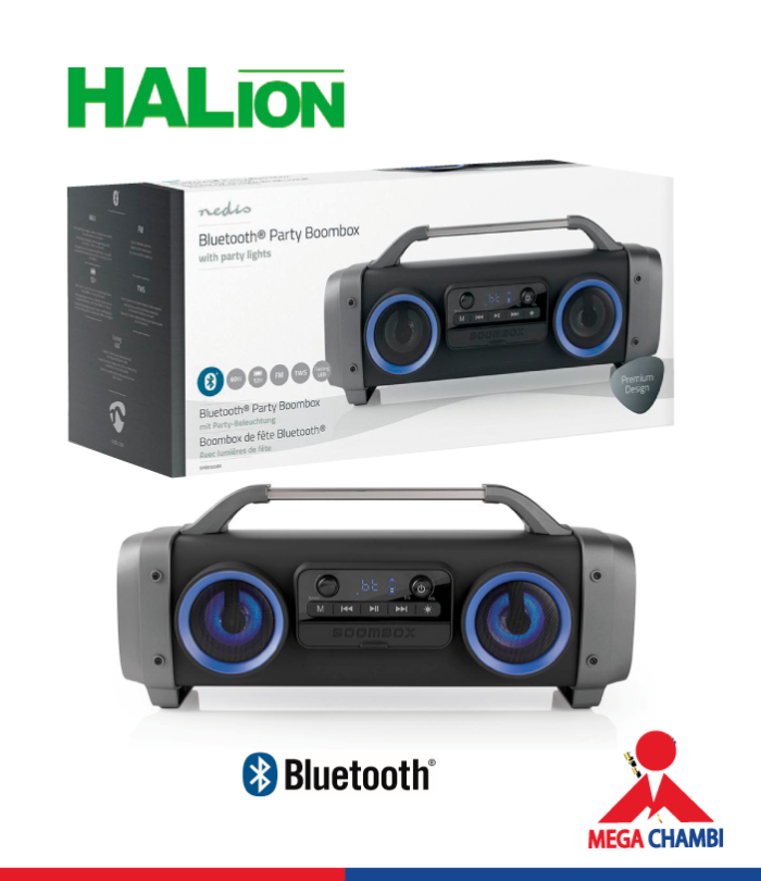 PARLANTE HALION AT-8350 C/BATERIA BT/USB AM/FM