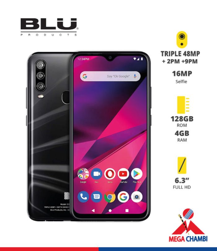 CELULAR BLU G9 PRO 6.3" NEGRO 2SIM 13MPX/128GB/ 4G LTE /NEGRO