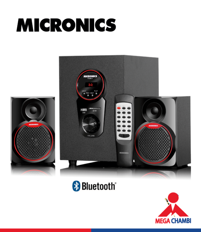 PARLANTE MICRONICS FUNKY MICS7077BT LED/FM/SD/USB
