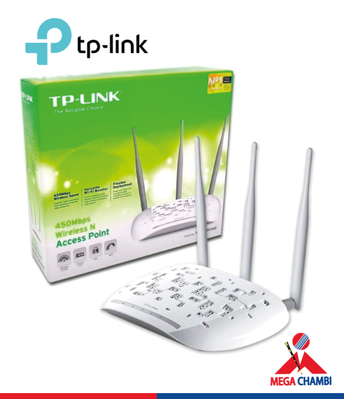 ACCES POINT TP-LINK TL-WA901ND 450MBPS 2.4GHZ 3ANTENAS