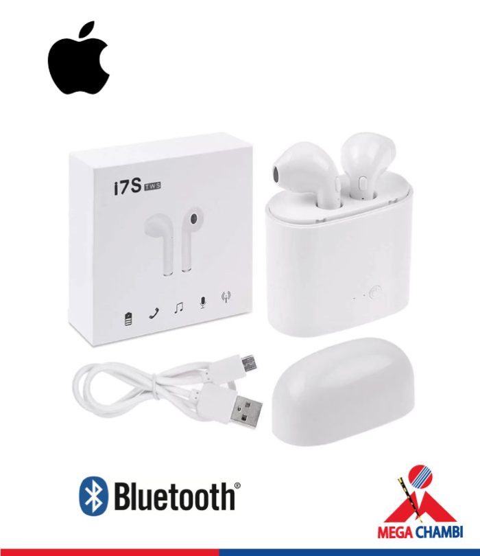 AUDIFONO BLUETOOTH I7-TWS /IPAD BLANCO (UN LADO)