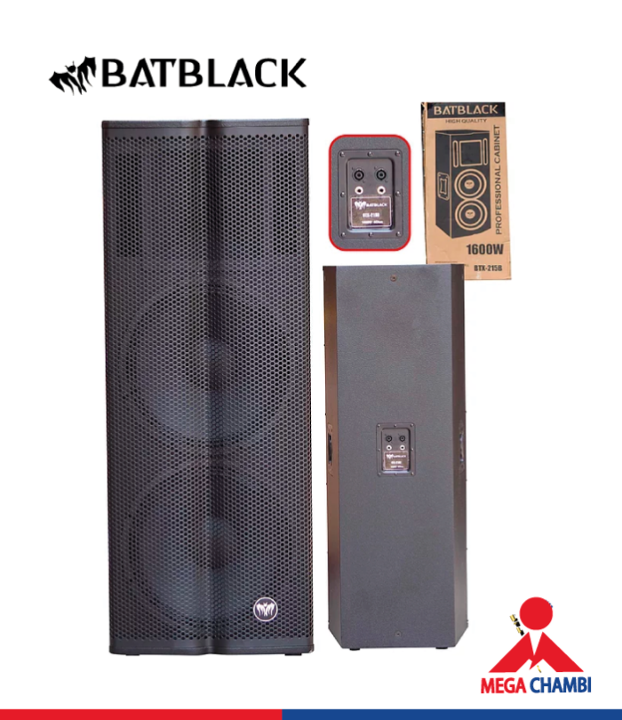PARLANTE BATBLACK  BTX-215B 2X15" 800W 1600W 4OHMS