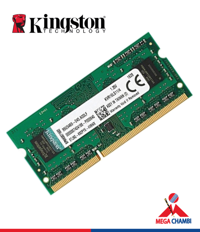 MEMORIA P/LAPTOP KINGSTON DDR3 4GB 1600MHZ KVR16LS11/4