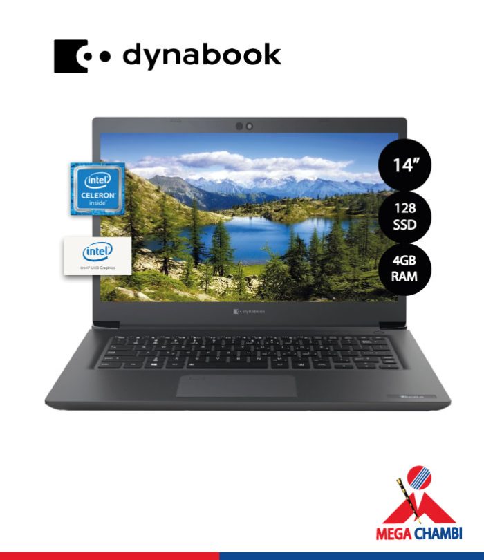 LAP-TOP DYNABOOK TOSHIBA CELERON A40-G 14" 4GB DDR4 /128GB SSD /HDMI/TIPO C/TECLADO INGL