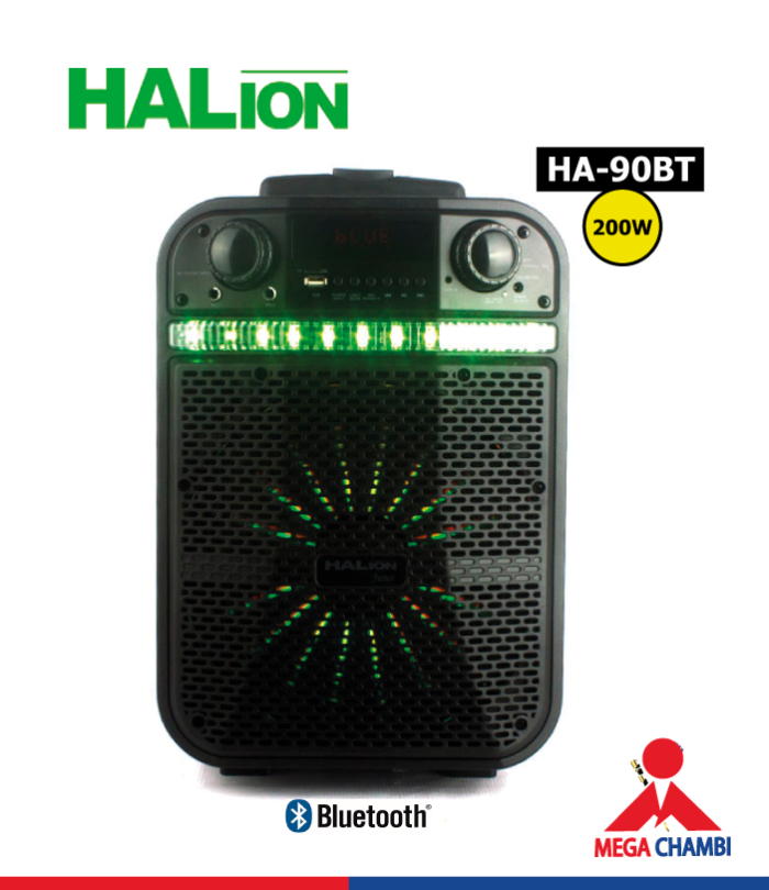 PARLANTE HALION JUNO HA-90BT 10" 200W MIC C/BATERIA