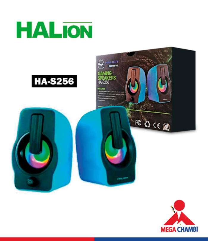 PARLANTE HALION GAMER HA-S256 LED USB 2.0